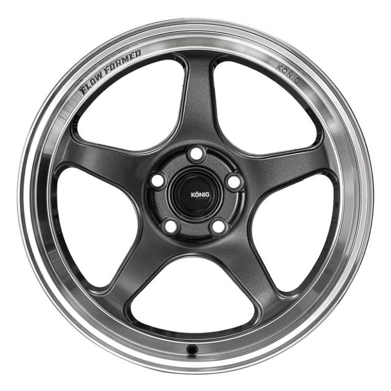 Konig Hyperspec 18x8 5X114.3 ET35 Anthracite Metallic Wheel w/ Mirror Machined Lip HP88514356 HP88514356 User 1