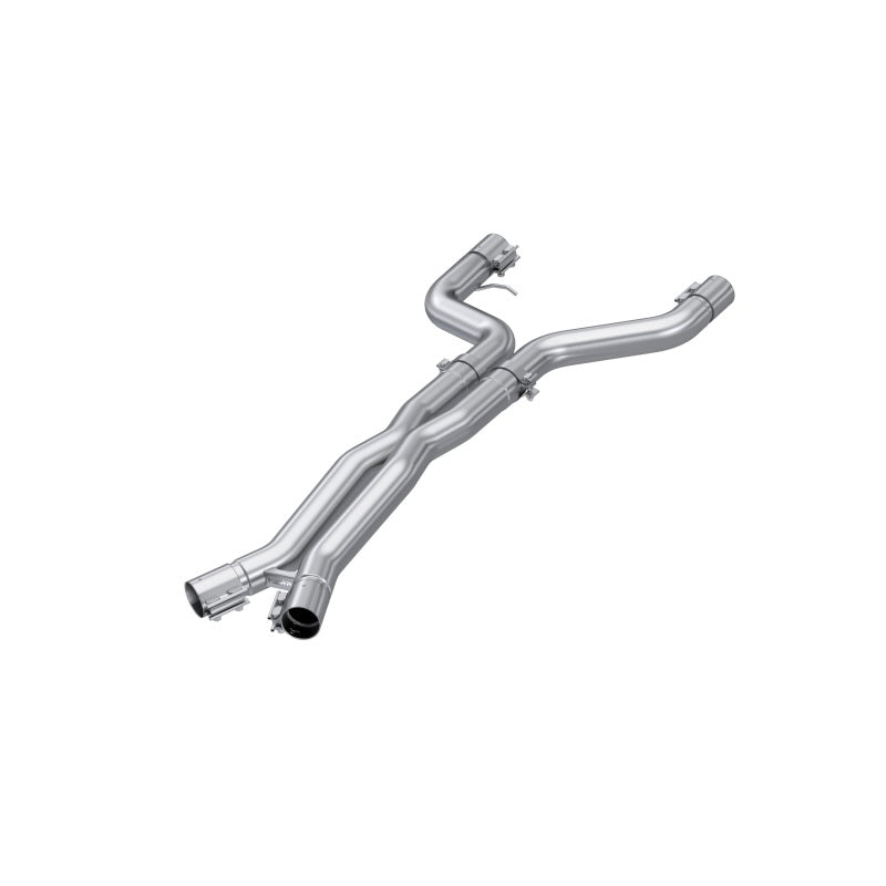 MBRP 21-23 BMW M4 G82 / M3 G80 3.0L T304 Stainless Steel 3in Resonator Bypass X-Pipe S4501304 S4501304 Photo - Primary