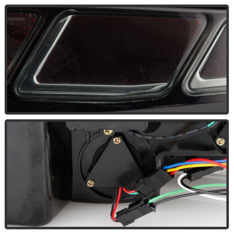 Spyder 10-12 Ford Mustang Light Bar Seq Turn Signal LED Tail Lights - Smoke ALT-YD-FM10-LED-SM 5085115 5085115 Photo - Unmounted