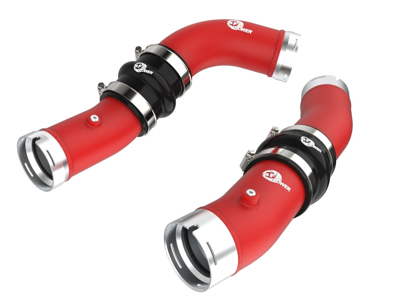 aFe 2024+ Toyota Tacoma BladeRunner 2.5in & 3in Aluminum Hot & Cold Charge Pipe Kit - Red 46-20724-R 46-20724-R Photo - Primary