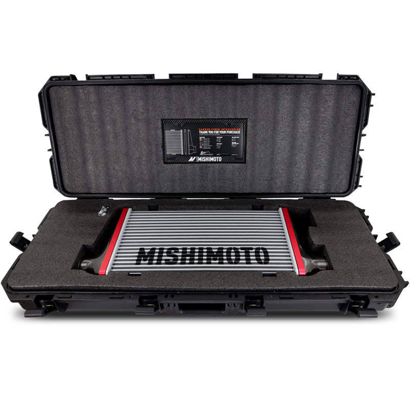 Mishimoto Universal Carbon Fiber Intercooler - Gloss Tanks - 450mm Black Core - C-Flow - P V-Band MMINT-UCF-G4B-C-P MMINT-UCF-G4B-C-P User 1