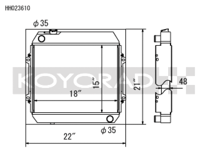 Koyo KOY Racing Radiators Cooling Radiators main image