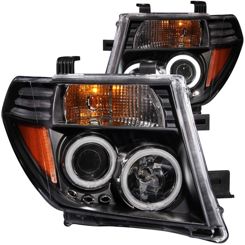 Anzo 2005-2008 Nissan Frontier Projector Headlights w/ Halo Black 111111 Photo - Primary