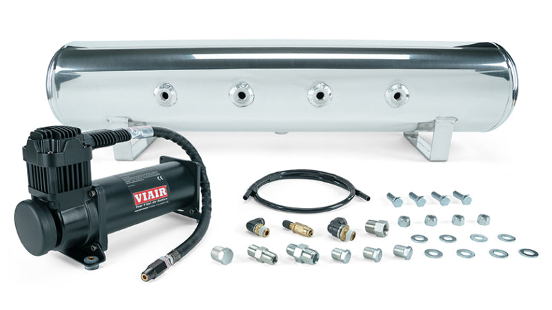 Air Lift 4 Gal. 7-Port Tank w/ Viair 444b Blk Compressor (Incl. Fittings & Mounting Hardware) 27807 27807 Photo - Primary