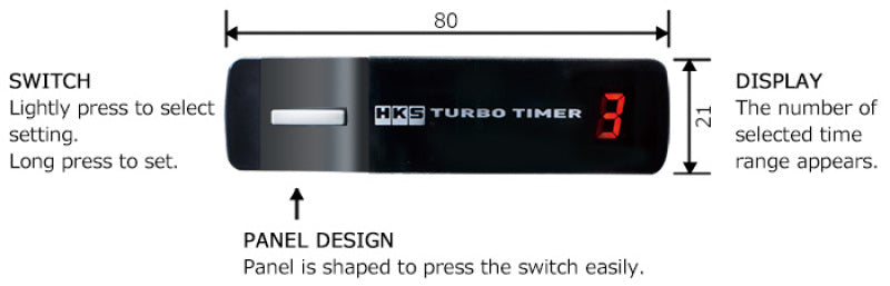 HKS Turbo Timer X - Black (Replaces 41001-AK009) 41001-AK012 User 1