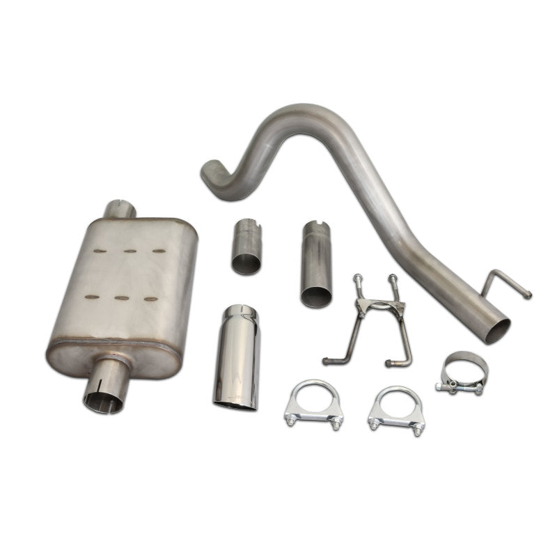 JBA 87-96 Jeep Wrangler YJ 2.5L/4.0L/4.2L 304SS Single Rear Exit Cat-Back Exhaust 30-1502 30-1502 Photo - Primary