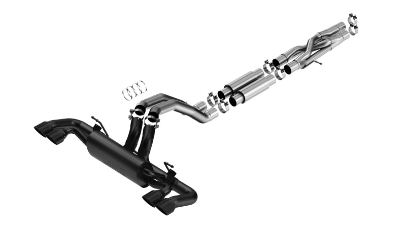 Borla 21-22 Jeep Wrangler Rubicon 392 6.4L V8 AT 4WD 4DR S-Type Cat-Back Exhaust - Coated Black 140892CB 140892CB Photo - Primary