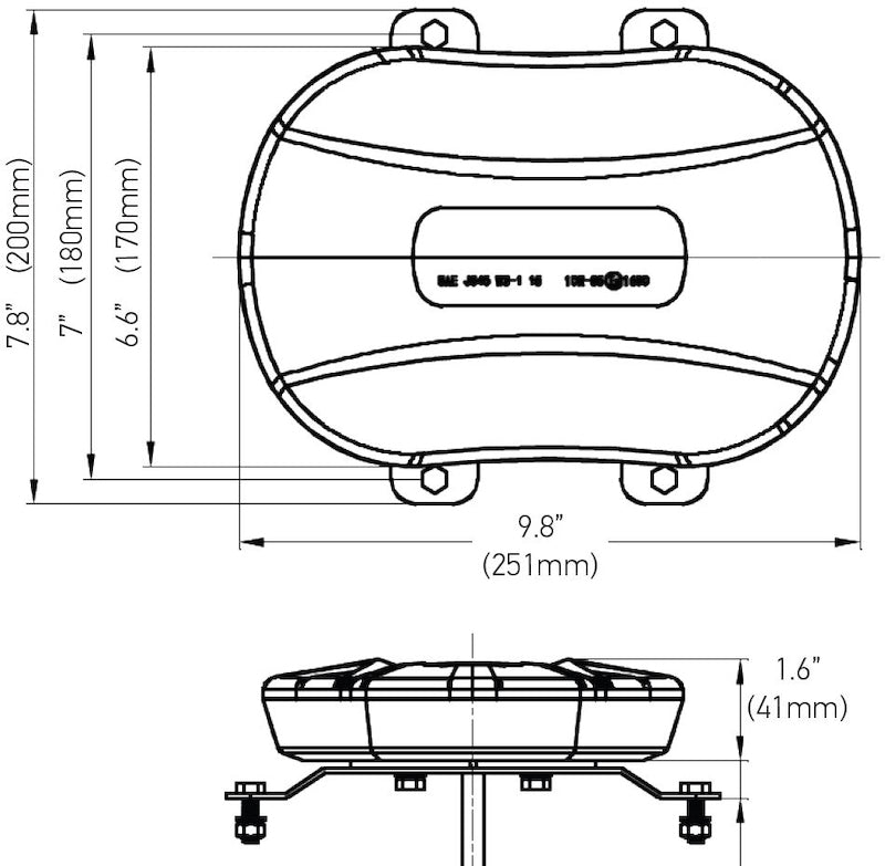 Hella Warning Light 1Ex H27994001 H27994001 Technical Drawing