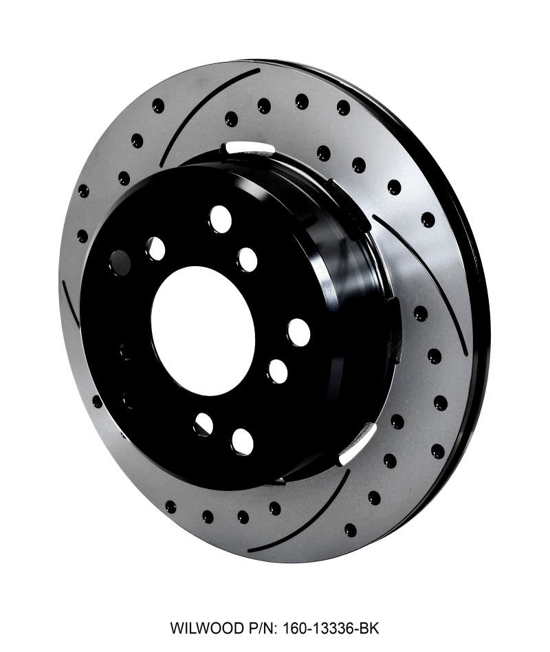Wilwood Rotor-1.91" Offset-SRP-BLK-Drill-RH, 12.19 x .810 - 5 x 5.50 160-13336-BK Photo - Primary