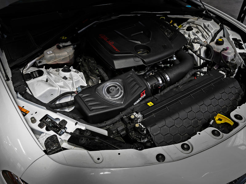 aFe POWER Momentum GT Pro Dry S Intake System 17-21 Alfa Romeo Giulia L4-2.0L (t) 51-76902-1 51-76902-1 Photo - Mounted