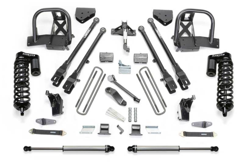 Fabtech 11-13 Ford F450/550 4WD 10 Lug 6in 4 Link System w/DL 4.0 Coilovers & Rear DL Shocks K2159DL K2159DL Photo - Primary