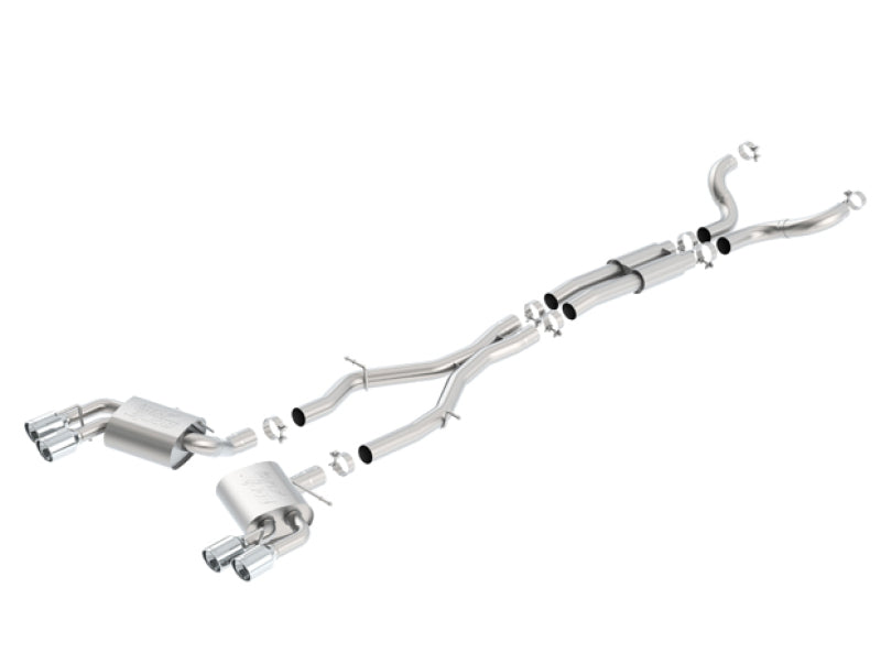 Borla Chevy 16-17 Camaro 6.2L ATAK Catback w/ Dual Tips (NPP) Dual Split Rear Exit 140688 140688 Photo - Primary