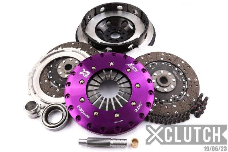 XCLUTCH 03-06 Nissan 350Z 3.5L 9in Twin Solid Organic Clutch Kit XKNI23543-2G XKNI23543-2G Photo - Primary