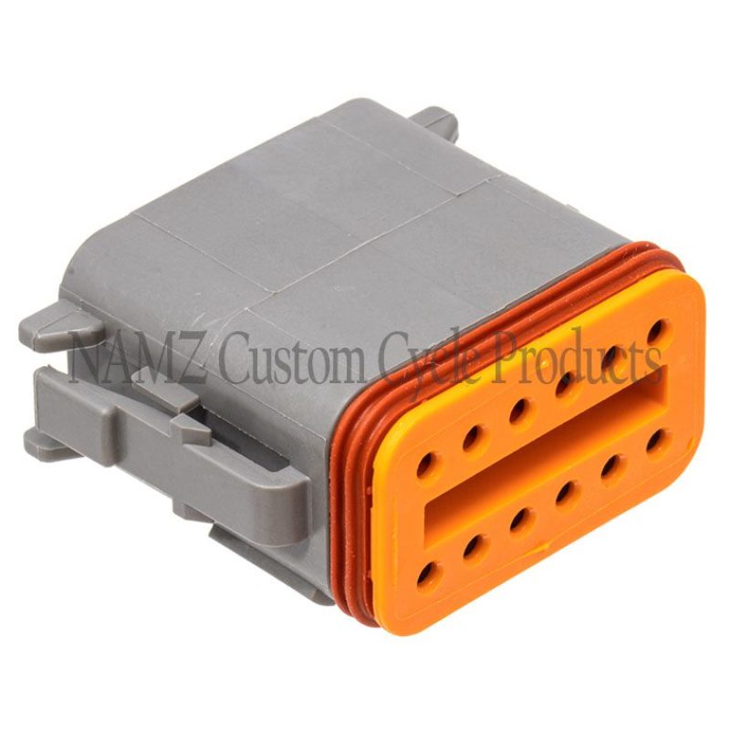 NAMZ Deutsch DT Series 12-Wire Plug & Wedgelock - Grey (Repl. HD 72139-94GY) DP-12G DP-12G Photo - Primary