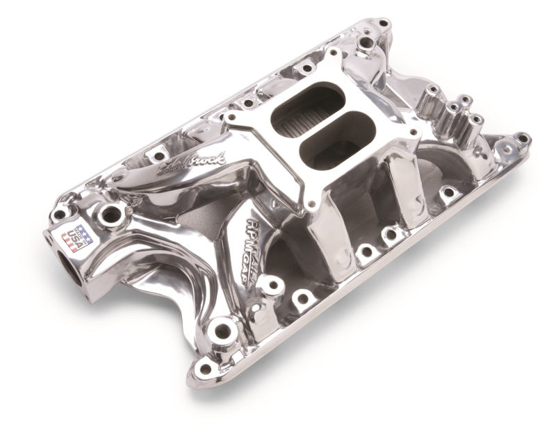 Edelbrock Polished Ford 351 RPM Air Gap Manifold 75811 Photo - Primary