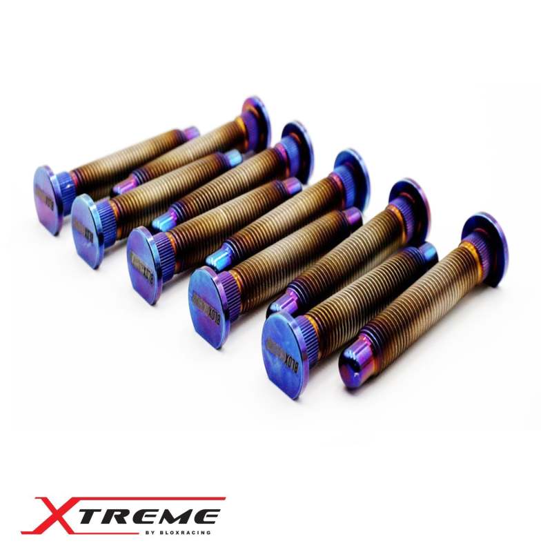 BLOX Racing Titanium Extended Wheel Studs M12X1.5mm 10Pcs Honda Fitment - Burnt BXAC-00177-B BXAC-00177-B User 1