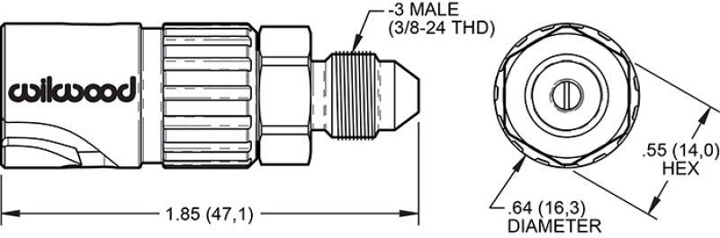 Wilwood Brake Quick Disconnect Female -3AN Male inlet 260-16770 260-16770 User 1