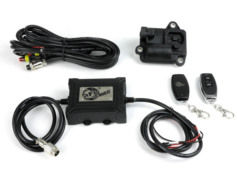 aFe Gemini XV 3in 304SS CB Exhaust w/ Cutout 14-19 GM Trucks 4.3/5.3L w/ Pol Tips - CrewCab/Extended 49-34132-P 49-34132-P Photo - Close Up