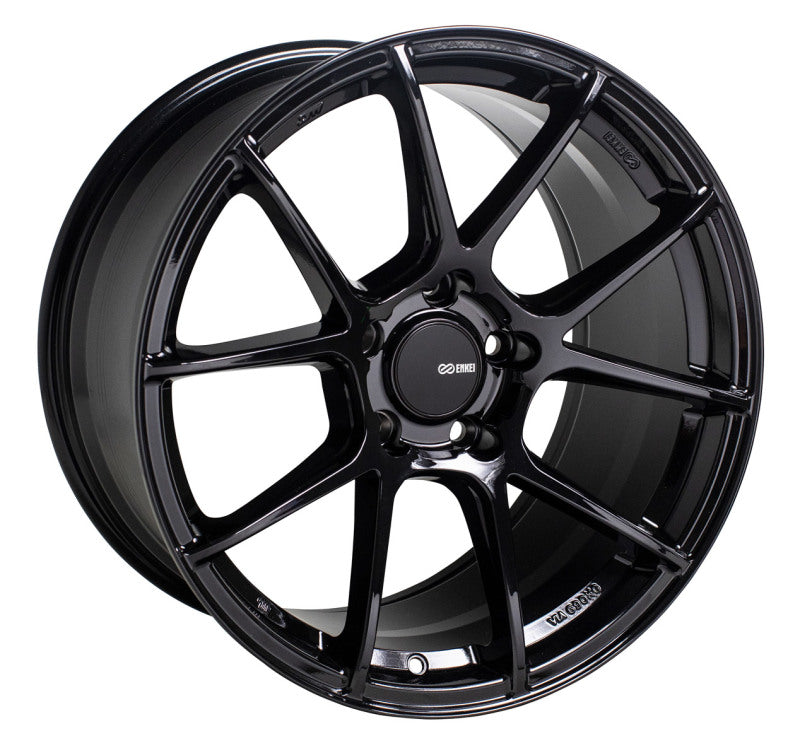 Enkei TS-V Wheel Gloss Black 18x8 +45 5x112 522-880-4445BK Photo - Primary
