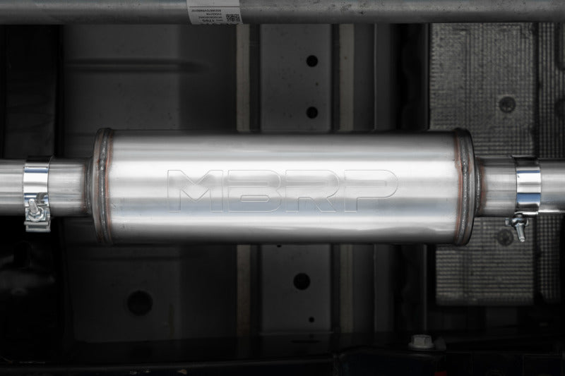 MBRP 2023+ Chevy Colorado/GMC Canyon Aluminized Steel 3in Cat-Back Single Side Exit - Black S5015BLK S5015BLK Photo - Mounted