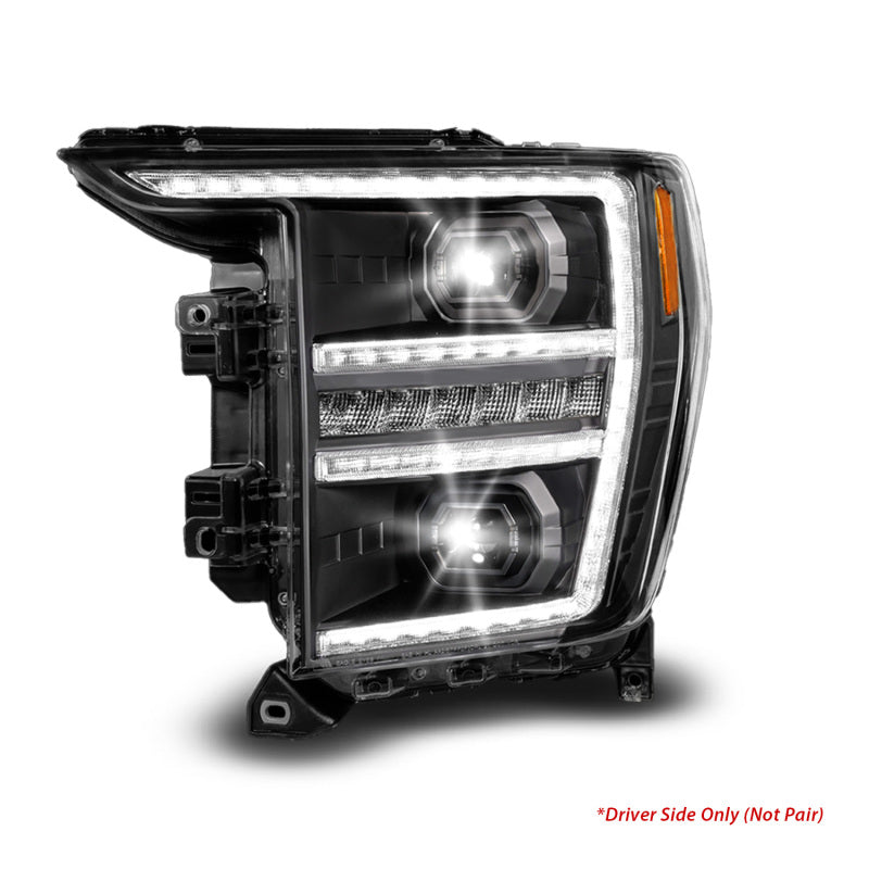 ANZO 21-23 Ford F150 LED Projector Headlight w/Switchback+Sequential - Black (Driver Side Only) 111594-L 111594-L Photo - Unmounted