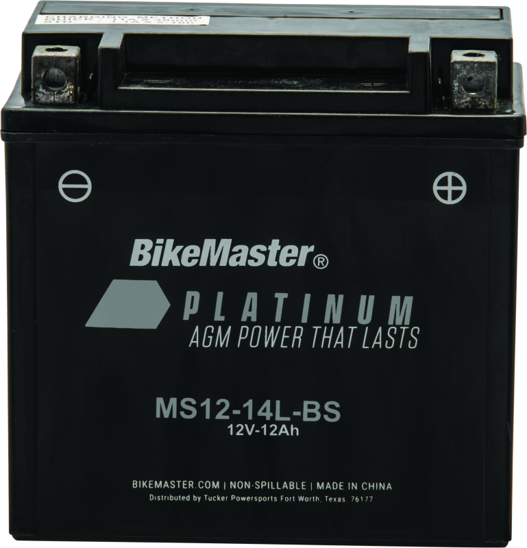 BikeMaster AGM Battery - MS12-14L-BS 780756 780756 Photo - Primary