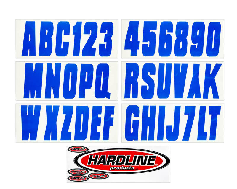 Hardline Boat Lettering Registration Kit 3 in. - 350 Blue Solid BLU350EC BLU350EC Photo - Primary