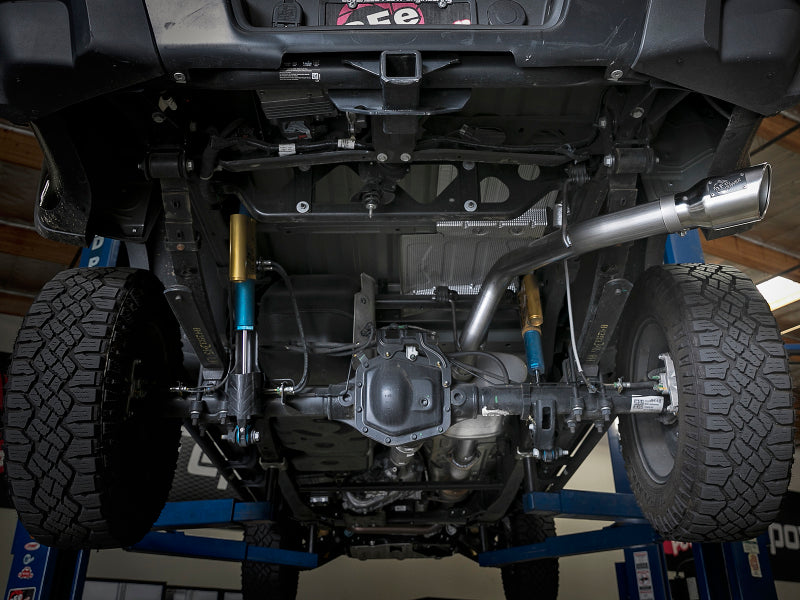 aFe Cat-Back Exhaust System, MACH Force-Xp, 3in 409 Stainless Steel 49-44097-P Photo - Mounted