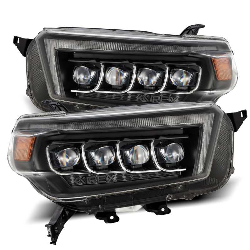 AlphaRex 10-13 Toyota 4Runner NOVA LED Projector Headlights Plank Style Black w/Seq Signal/DRL 880759 880759 Photo - Primary