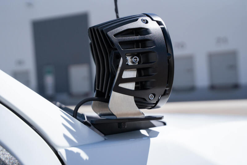 Addictive Desert Designs ADD 21-23 Ford Bronco/Raptor Dual Ditch Light Brackets AC2301801NA AC2301801NA Photo - Mounted