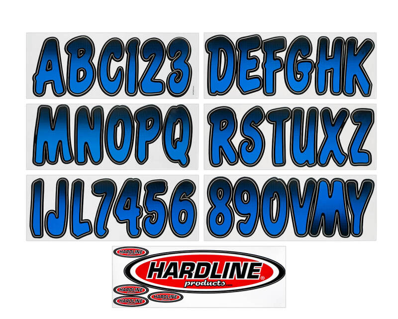 Hardline Boat Lettering Registration Kit 3 in. - 200 Blue/Black BLBKG200 BLBKG200 Photo - Primary