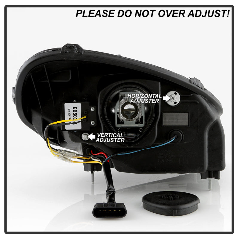 SPYDER 05-13 Chevy Corvette C6 Projector Headlights Seq LED Turn Signal w/SB DRL Parking Light 5087928 5087928 User 5