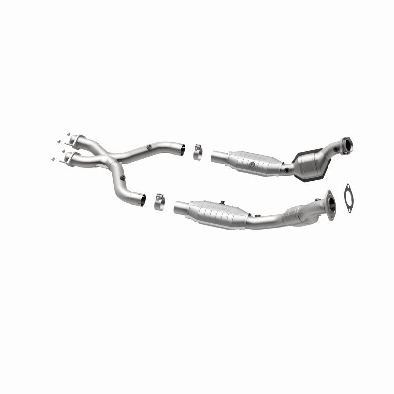 MagnaFlow Ford Mustang HM Grade Federal / EPA Compliant Direct-Fit Catalytic Converter 93671 360 Degree Image Set