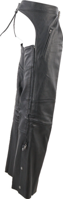 Kuryakyn Leather By River Road Longhaul Leather Chaps Black - Large 094440 094440 User 1