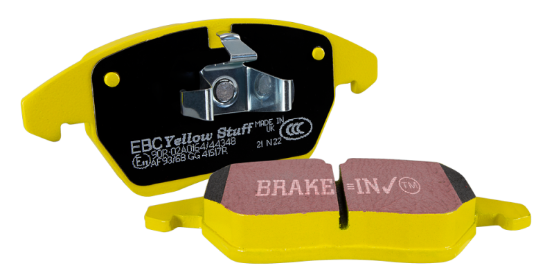 EBC 04-05 Mitsubishi Lancer Evo 8 2.0T (FQ400 w/Alcon Caliper) Yellowstuff Front Brake Pads DP4063R DP4063R User 1