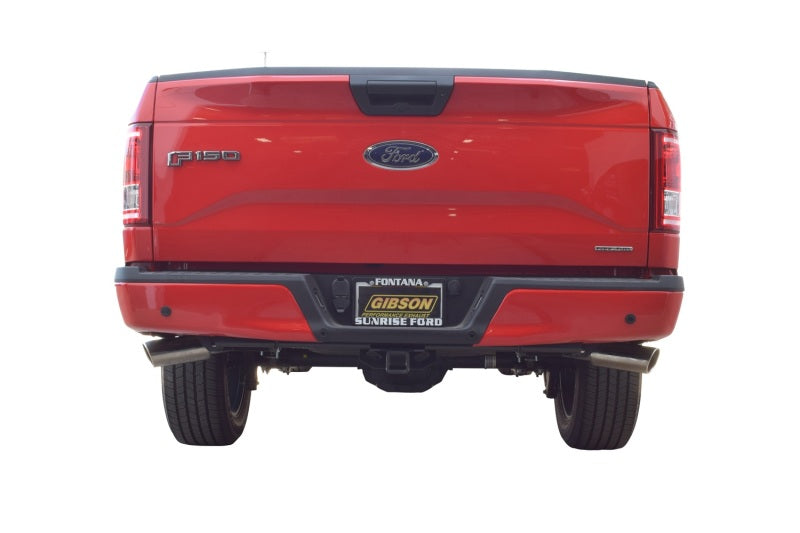 Gibson 15-19 Ford F-150 XL 5.0L 3in/2.5in Cat-Back Dual Extreme Exhaust - Stainless 69023 69023 Photo - Mounted
