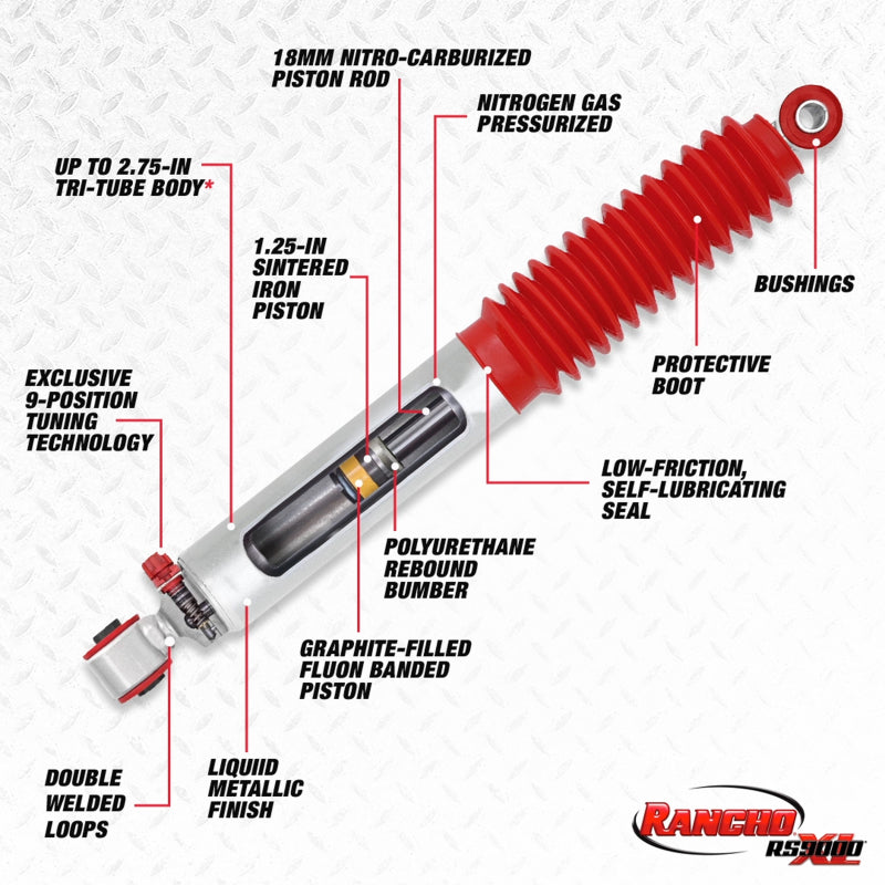 Rancho 87-93 Mazda B2600 Rear RS9000XL Shock RS999321 RS999321 User 9