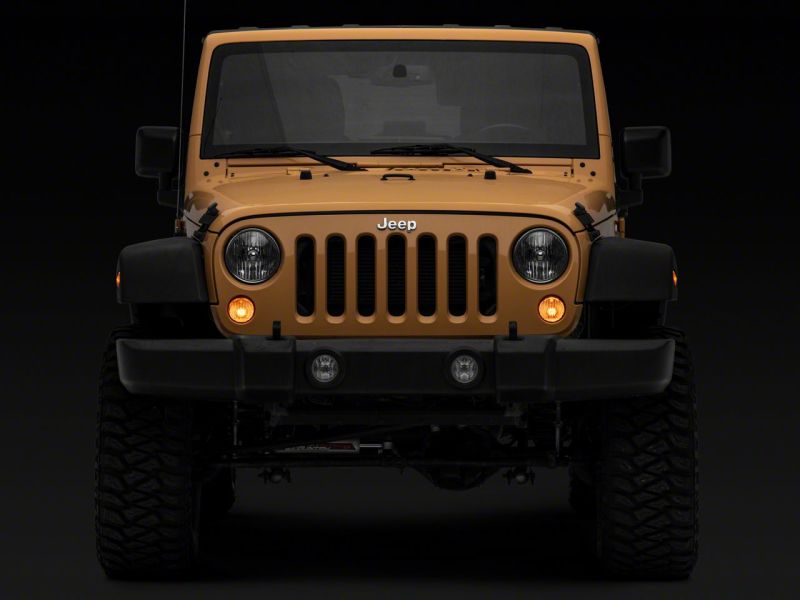 Raxiom 07-18 Jeep Wrangler JK Axial Series Replacement Turn Signal Lamps- Amber J150569 J150569 Photo - Close Up