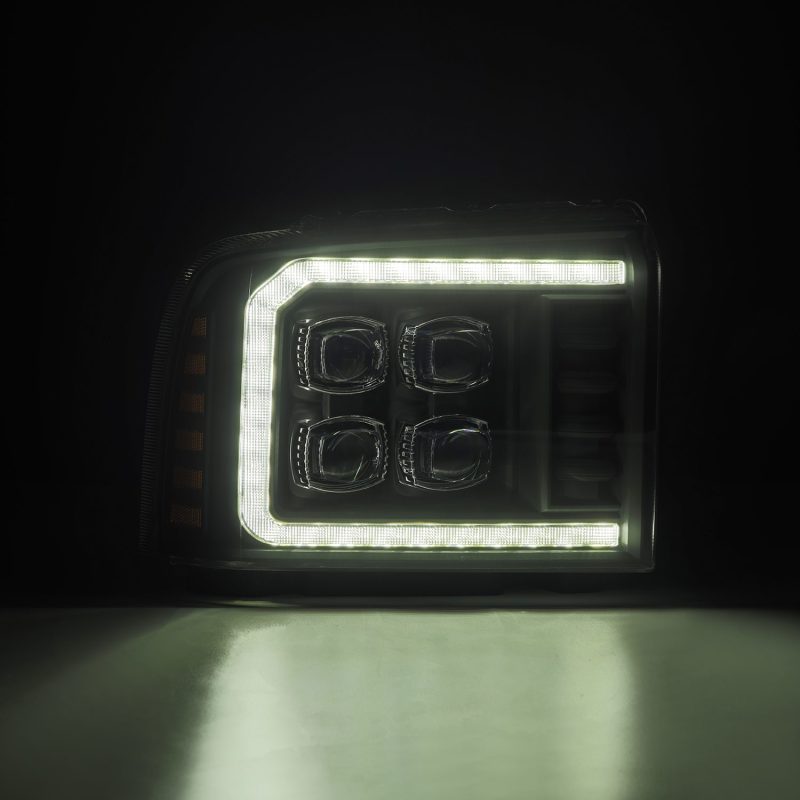 AlphaRex 05-07 Ford F250/350/450/550 Super Duty NOVA LED Proj HL Blk w/Actv Light & Seq Sig + SB DRL 880319 880319 User 2
