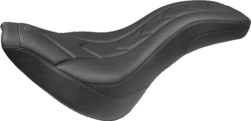 Mustang Motorcycle Mustang 18-21 Harley Street Bob Standard Touring Recessed Pass Seat - Black 79495 79495 Photo - Primary