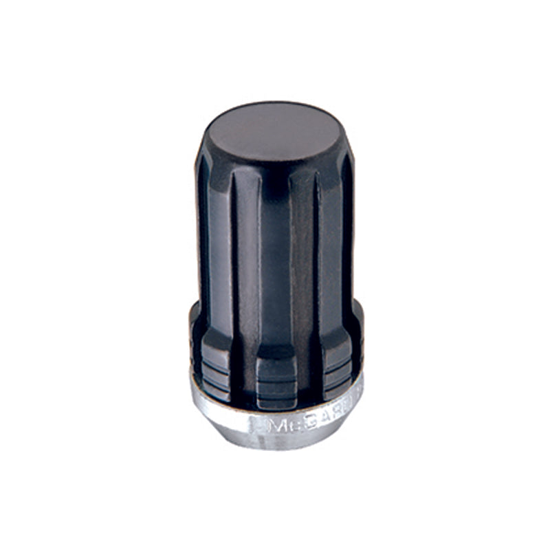 McGard SplineDrive Lug Nut (Cone Seat) M14X1.5 / 1.648in. Length (4-Pack) - Black (Req. Tool) 65315BK 65315BK Photo - Primary