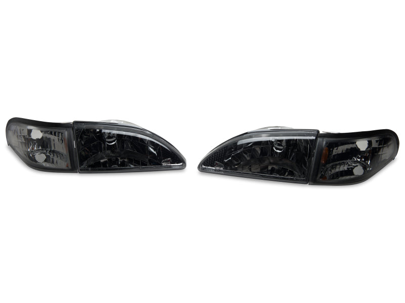 Raxiom 94-98 Mustang Axial Series Cobra Style Headlights- Black Housing (Clear Lens) 49050 49050 Photo - Close Up
