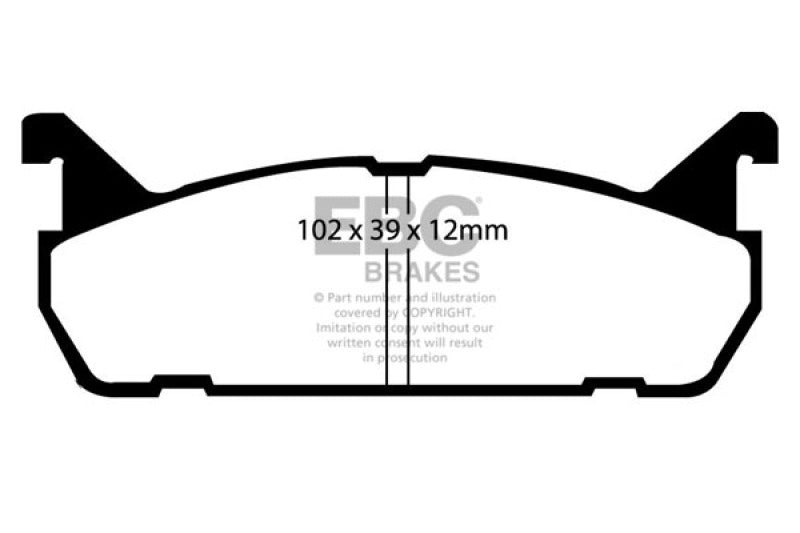 EBC DP2828 Green Stuff Rear Brake Pads for 90-93 Mazda Miata DP2828 Photo - Primary