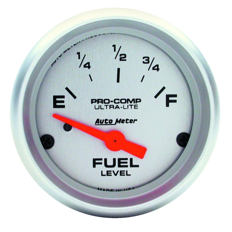 Autometer Gauge, Fuel Level, 2 1/16", 240?E To 33?F, Elec, Ultra-Lite 4316 Photo - Primary