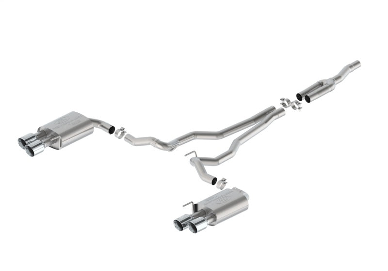 Ford Racing 2024 Mustang 2.3L Extreme Non-Active Cat-Back Exhaust w/GT Valance - Chrome Tip M-5200-M2ECV M-5200-M2ECV Photo - Primary