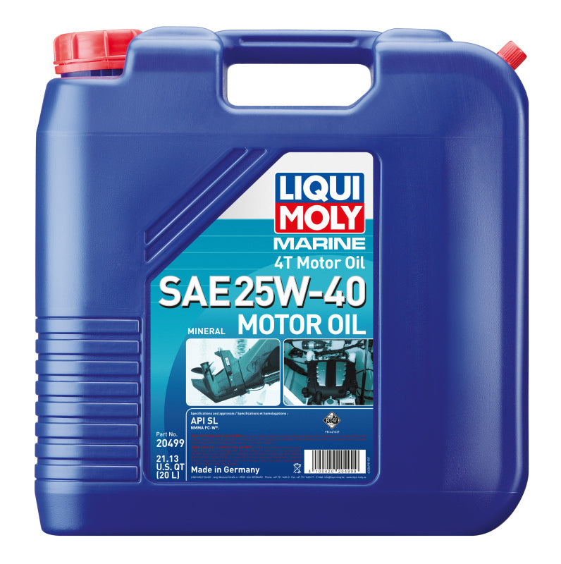 LIQUI MOLY 20L Marine 4T Motor Oil SAE 25W40 20499 20499 Photo - Primary