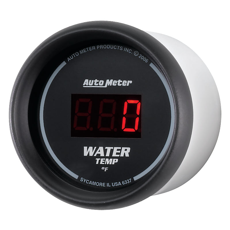 Autometer Gauge, Water Temp, 2 1/16", 340 Deg F, Digital, Black Dial W/ Red Led 6337 User 2