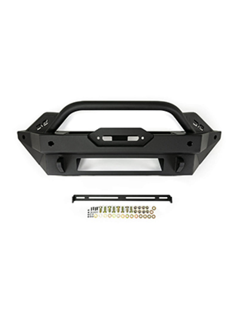 DV8 Offroad 2021+ Ford Bronco Modular Front Bumper Winch Capable w/ Auxiliary Light Mounts FBBR-02 FBBR-02 Photo - Unmounted