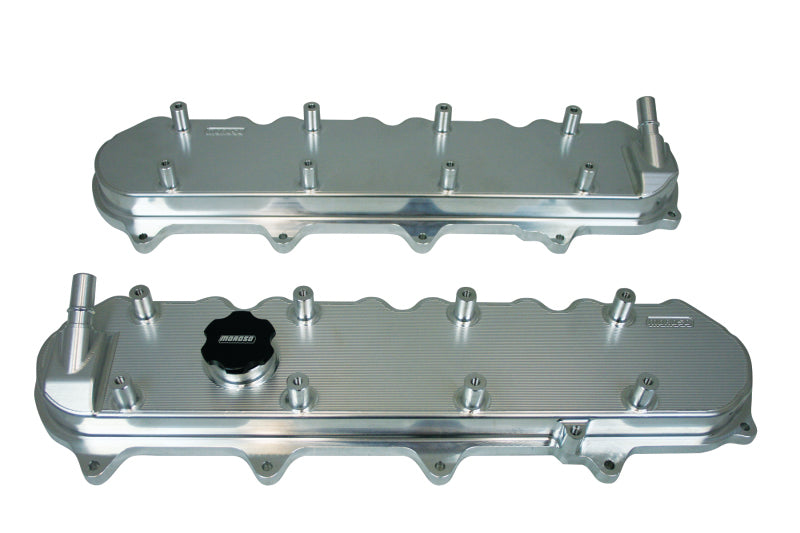 Moroso GM LT1/LT4/L86 Valve Cover - Oil Fill & PCV Ports on Each Cover - Billet Aluminum - Pair 68494 68494 Photo - Primary
