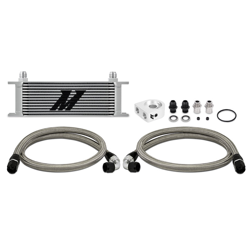 Mishimoto Universal 13 Row Oil Cooler Kit (Silver) MMOC-U13SL MMOC-U13SL Photo - Primary